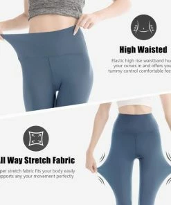 Beste Verkoop 😀 Geweo Fitnessleggings - Yoga - Kerstmis - Kerstfeest - 🎁 Christmas Gift Pant - Yoga Legging - Power Sportlegging - Sportbroek - High Waist - Dames - Blauw - Maat XS 🔥 -Nijdam Shop 550x558 12