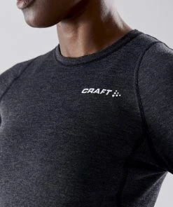 Beste Verkoop 🛒 Craft - Core Wool Merino LS Tee - Thermoshirt - Dames - Zwart - M 👍 -Nijdam Shop 550x558