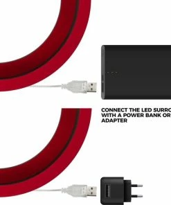 Groothandel 🧨 KOTO Dartbord LED Surround - USB - Dartbord Verlichting Zwart - Beschermt Muur En Dartpijlen ✨