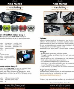 Gloednieuw 🎁 King Mungo KMHL020 LED Hoofdlamp - Oplaadbaar - Waterdicht 🎉 -Nijdam Shop 550x562 4