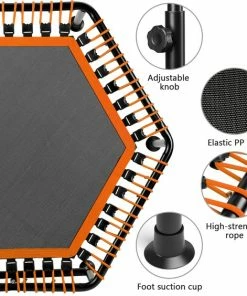 Groothandel 😀 FOXSPORT Trampoline - Jump - Fitness - Volwassene Of Kindertrampoline - Met Telefoonhouder - Fitness Trampoline Met Handvat - Mini Trampoline - Kleine Trampoline - Sport Trampoline - Inclusief Handgrip - Fitnesstrampolines - Vereist Montage - 123 Cm ✨ -Nijdam Shop 550x564