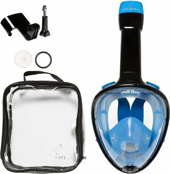 Top 10 ๐ Atlantis Full Face Mask - Snorkelmasker - Volwassenen - Zwart/Blauw - L/XL โญ 4 Top 10 ๐ Atlantis Full Face Mask - Snorkelmasker - Volwassenen - Zwart/Blauw - L/XL โญ - Afbeelding 2