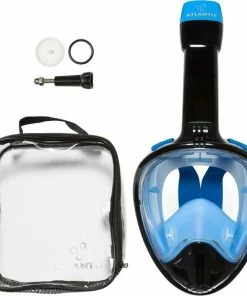 Flash-uitverkoop 👏 Atlantis Full Face Mask 2.0 - Snorkelmasker - Volwassenen - Zwart/Blauw - L/XL 🧨 -Nijdam Shop 550x565 3