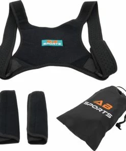 Goedkoop 🔔 Geeek AB Sports Rugbrace Voor Houding Correctie Van Rug, Schouder En Nek | Postuur Corrector Mét Okselpads | Schouderbrace Zwart | Verstelbare Rugband | Houding Rugcorrector Tegen Rugklachten | Rug Brace 👏 -Nijdam Shop 550x566 3