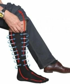 Begroting ???? Cheaperito Sport Sokken I Joggen I Lopen I Compressie Kousen I Compressie Kousen I Steunkousen I Vliegtuigsokken I Verlicht Pijn I Zwart I Maat S/M / Maat 36-41 ???? -Nijdam Shop 550x568 3