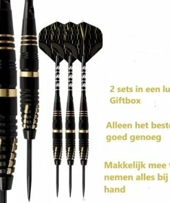 Gloednieuw ❤️ Bushifi Darts Premium Dartpijlen Van Hoge Kwaliteit Steeltip - Set Van 6 - Dartpijltjes 23 Gram - Origineel Cadeau Professionele Meest Complete Set 😉 -Nijdam Shop 550x574