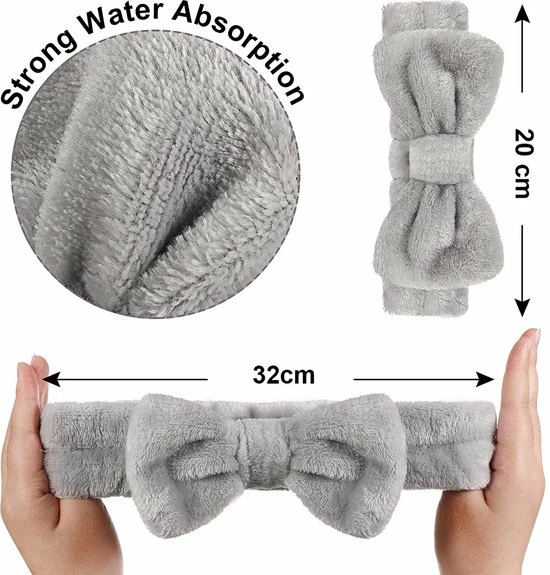 Groothandel ๐ LIXIN Set 2 Stuks Make-up Haarbanden - Wit, Grijs - Cosmetische Hoofdband - Haarband Volwassenen - Bandeau - Vrouwen - Dames - Tieners - Meiden - Dans - Yoga - Hardlopen - Sport - Haaraccessoires โจ 4 Groothandel ๐ LIXIN Set 2 Stuks Make-up Haarbanden - Wit, Grijs - Cosmetische Hoofdband - Haarband Volwassenen - Bandeau - Vrouwen - Dames - Tieners - Meiden - Dans - Yoga - Hardlopen - Sport - Haaraccessoires โจ - Afbeelding 2