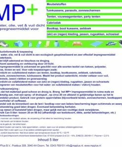 Gloednieuw 💯 MPPLUS Impregneermiddel Meubelstof 5 Liter 🧨 -Nijdam Shop 550x576 1