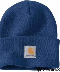 Aanbiedingen 👏 Carhartt Muts - A18 ⌚ Watch Hat Unisex - Lakeshore Blauw 🎁