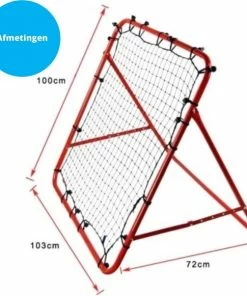 Beste Pirce 🤩 Sportcoachplein Voetbal Rebounder – Rood / Tchouck / Kickback Rebounder – Metaal ⭐ -Nijdam Shop 550x581