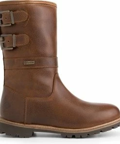 Goedkoopste 🔔 Travelin' Yukon Dames Outdoorlaarzen - Vibram Zool - Waterdicht - Wol Gevoerd - Cognac Bruin Leer - Maat 40 😉