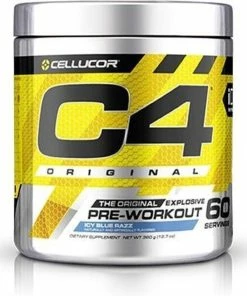 Top 10 🔥 Cellucor C4 Original Pre-Workout - 30 Doseringen - Icy Blue Razz 😍
