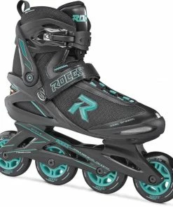 Goedkoopste 🤩 Roces ICON Inlineskates - Maat 38 - Vrouwen - Zwart/Blauw 🎉