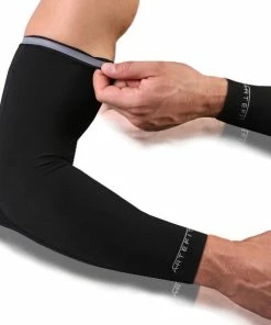 Aanbiedingen 🛒 Artefit Compressie Full Arm Sleeves – Unisex – Langdurige Compressie - XS - Black 🌟