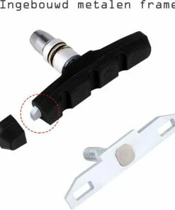 Beste deal 👏 Discountershop 4 Set Universele Rubberen Fiets V Remblokken Set - 4 Paar – 8 Stuks – 70mm | Rubber Remblokjes | Fietsen Remblok | Remblokkenset | Remblokset Geschikt Voor Mountainbike, Stadsfiets, Vouwfiets En Tourfiets 👍 -Nijdam Shop 550x605