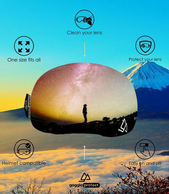 Korting ⭐ Goggle Protect Sunrise Zwart 🔔 5 Korting ⭐ Goggle Protect Sunrise Zwart 🔔 - Afbeelding 3