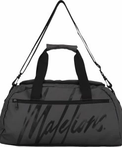 Promo 🌟 Malelions Signature Duffle Bag In De Kleur Grijs. ⌛