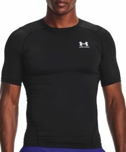 Goedkoopste 🧨 Under Armour UA HG Armour Comp SS Heren Sportshirt - Maat M 😍