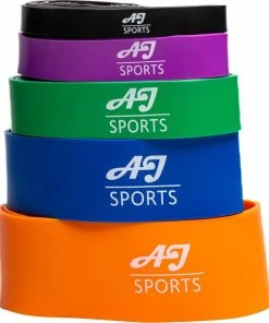 Top 10 😉 AJ-Sports Weerstandsbanden - Pull Up Bands EXTRA Heavy - Power Bands - Set Van 5 Banden - 5 Verschillende Weerstanden - Fitness Elastiek - Pull Up Pack Crossfit - Powerlifting Banden - Fitness - Workout - Inclusief Draagtas 👏