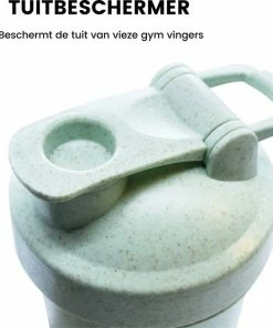 Goedkoop 🌟 Ecofles Shakebeker Met Mixer - Bioplastic - 700ml - Groen 😉 -Nijdam Shop 550x654 1