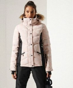 Aanbiedingen 🔥 Superdry Snow Luxe Puffer Dames Jas - Maat M 😉