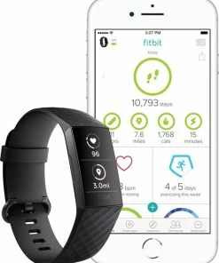 Flash-uitverkoop 🧨 Fitbit Charge 3 - Activity Tracker - Zwart 🛒 -Nijdam Shop 550x678