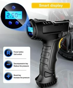 Goedkoop 👍 YASOKRO Electrische Pomp - Fietspomp - Luchtpomp - Luchtcompressor - Auto Band Pomp - Draagbaar - Oplaadbaar - Zwart ❤️ -Nijdam Shop 550x687 19
