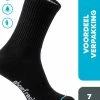 Beste deal 🥰 7 Paar 👟 Shoefresh Bamboe Sportsokken Dames - Maat 35-38 – Zwart – Naadloze Sokken 😉