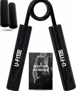 Flash-uitverkoop ๐ U-Fit One Metal Handtrainer 90kg Met 2 Soft Touch Sleeves - Grip Trainer - Handknijper - Knijphalter - Armtrainer - Hand Knijper - Handgripper - Heavy Gripper - Onderarm - Buigveer ๐ฅฐ