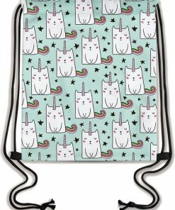 Coupon 🥰 Isa's Friends Zwemtas - Gymtas "Unicat" - Luxe Rugtas Met Trekkoorden - School Tas - Rugzak 🥰 -Nijdam Shop 550x691