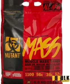 Promo 😀 Mutant Mass - Muscle Mass Gainer - Weight Gainer / Mass Gainer - Vanilla Ice Cream - 6800 Gram (24 Shakes) ✨