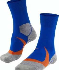 Groothandel 👍 FALKE RU4 Endurance Cool Hardloopsokken Mid-rise Zacht Antizwet Atiklit Kleurrijk Zonder Motief Vochtregulerend Optimale Pasvorm Ademend Sneldrogend Blauw Heren Sportsokken - Maat 42-43 🔔
