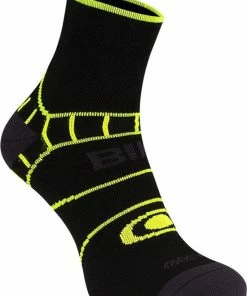Hete verkoop 🎉 Avento Wielrensokken Met Climayarn - Zwart/Fluorgeel - 39-42 🥰