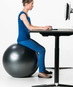 Beste deal ⭐ Blomz Gym Bal Inclusief Pomp - Yoga - Pilates Bal - Fitness Bal - Zwangerschapsbal - Goede Houding Bij Het Thuiswerken - 65 Cm - Kleur: Zwart 😉