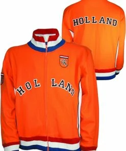 Coupon 🧨 Merkloos EK/WK Nederlands Elftal Oranje Voetbal Retro Jack Met Holland Logo - Maat S 💯