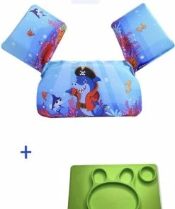 Korting 😍 Merkloos Zwemvest Kinderen - Zwembandjes - Drijfvest - Puddle Jumper - 2-6 Jaar - 14-25 KG - + GRATIS Antislip Placemat BPA Vrij - Blauw 🧨 -Nijdam Shop 550x764 4