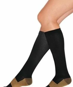 Beste deal ⭐ AA Commerce Duopack Compressiekousen / Steunkousen - Elastische Hardloop / Sport / Vliegtuig Compressie Sokken - Running Travel Sock - Reissokken / Reis Kousen - Heren/Dames - Maat 36/37/38/39/40 ✔️ -Nijdam Shop 550x765 1