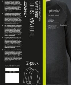 Kopen 🤩 Avento Thermoshirt Kinderen - 2-Pack - Zwart - Maat 164 🎁 -Nijdam Shop 550x780