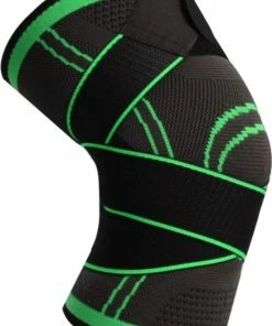 Begroting โค๏ธ Knie Brace - Knie Ondersteuning - Knee Wraps - Kniebrace - Kniebandage Ondersteuning - Knie Bandage - Knie Steun - Zwart/ Groen - Maat L - Able & Borret ๐คฉ