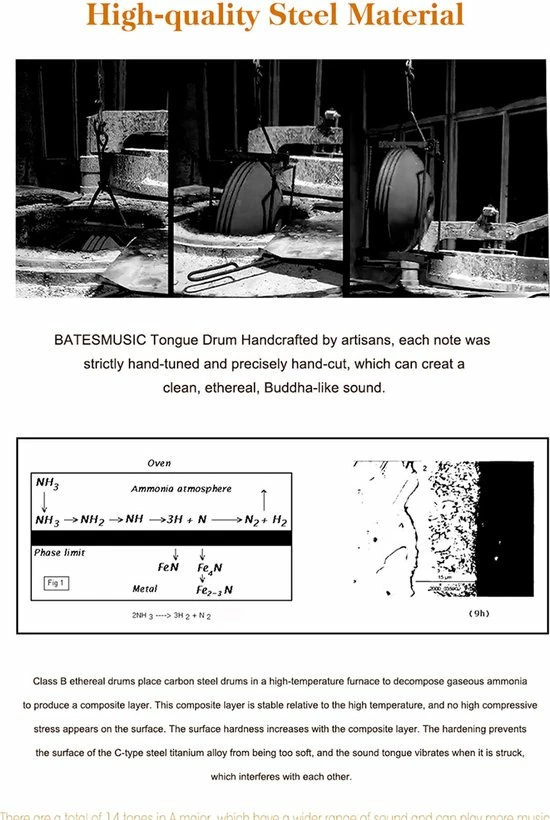 Beste deal ๐ HLURU Steel Tongue Drum - 33cm - 15 Tongen - Klankschaal - Lotus Drum - Klanktherapie - Sound Healing - Voor Yoga Meditatie & Ontspanning - Marineblauw โญ 4 Beste deal ๐ HLURU Steel Tongue Drum - 33cm - 15 Tongen - Klankschaal - Lotus Drum - Klanktherapie - Sound Healing - Voor Yoga Meditatie & Ontspanning - Marineblauw โญ - Afbeelding 2
