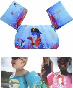 Korting 😍 Merkloos Zwemvest Kinderen - Zwembandjes - Drijfvest - Puddle Jumper - 2-6 Jaar - 14-25 KG - + GRATIS Antislip Placemat BPA Vrij - Blauw 🧨 -Nijdam Shop 550x839 1